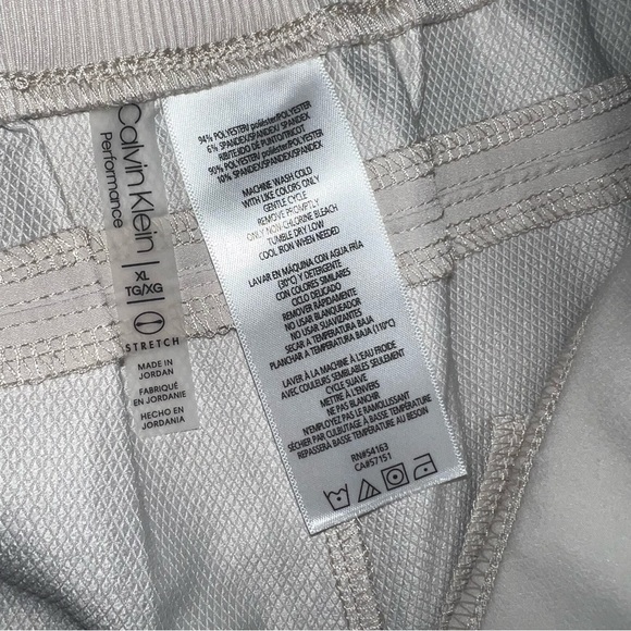 Calvin Klein performance ankle pant light beige/cream color size xl - Picture 7 of 10